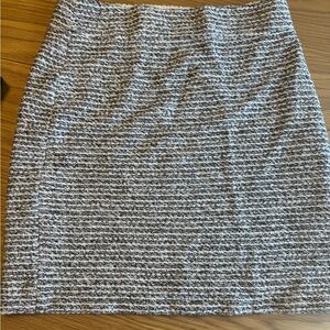 Women's Gray and White sparkly Tweed Skirt
